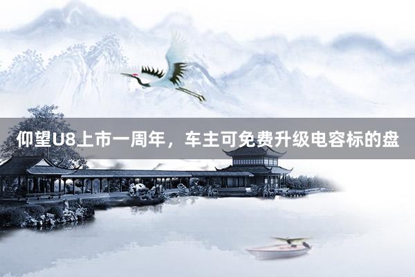 仰望U8上市一周年，车主可免费升级电容标的盘