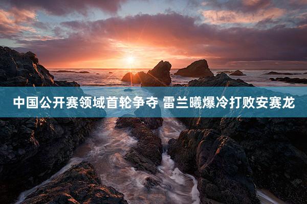 中国公开赛领域首轮争夺 雷兰曦爆冷打败安赛龙
