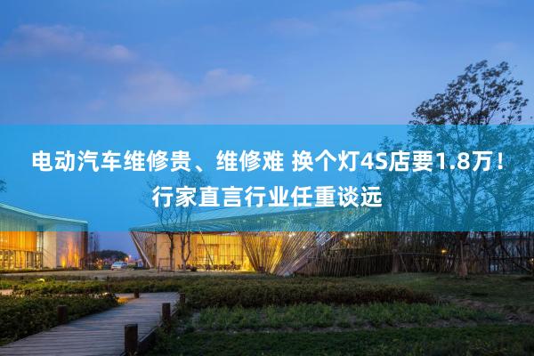 电动汽车维修贵、维修难 换个灯4S店要1.8万！行家直言行业任重谈远